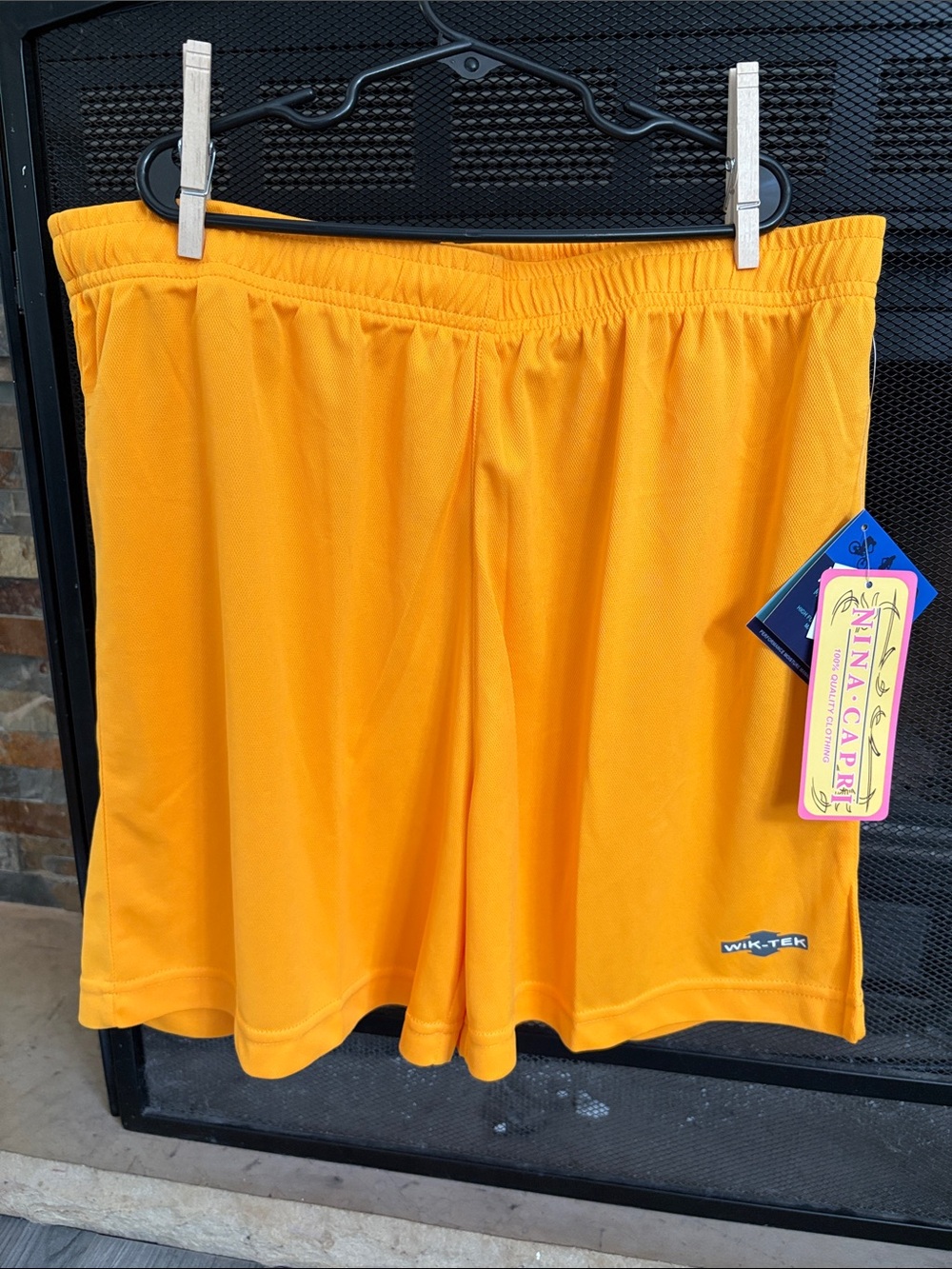 Nina Capri Gold Athletic Shorts